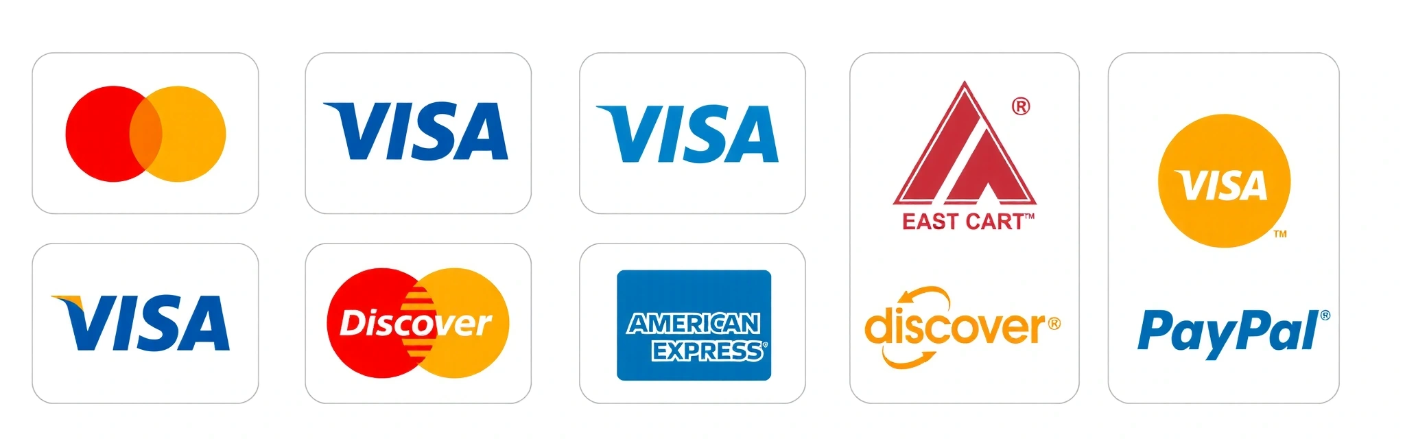 Payment methods icons