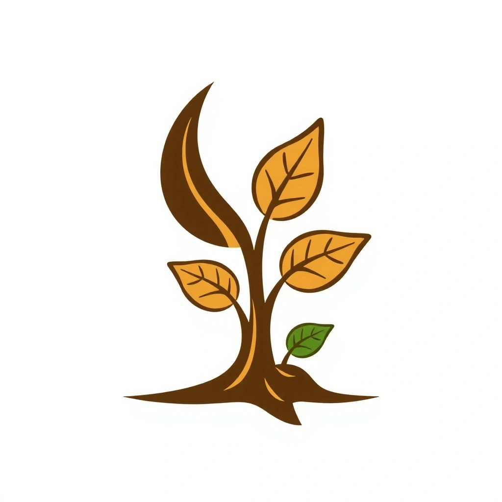 Abstract representation of natural elements and growth